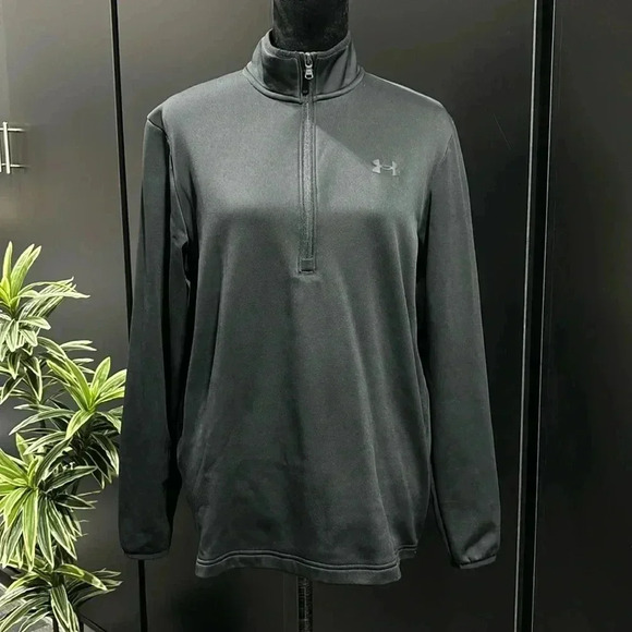 Under Armour Loose fit,1/4 zip,fleece lining, pull over jacket, high low,logo - Picture 1 of 10